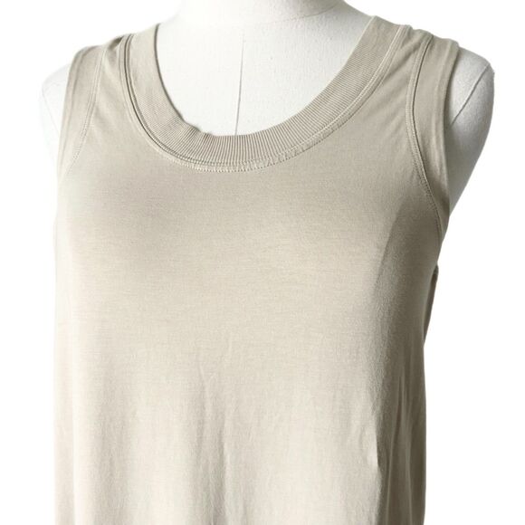 Lululemon All Yours Tank Midi Dress in Trench Tan Pima Cotton Size 6 - Picture 2 of 6